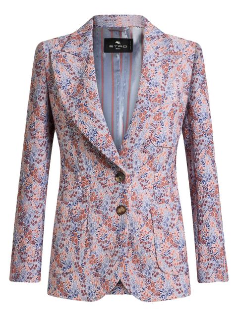 ETRO micro floral blazer - Pink - zdjęcie produktu nr 2