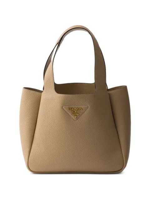 Prada small leather tote bag - Neutrals - zdjęcie produktu nr 1