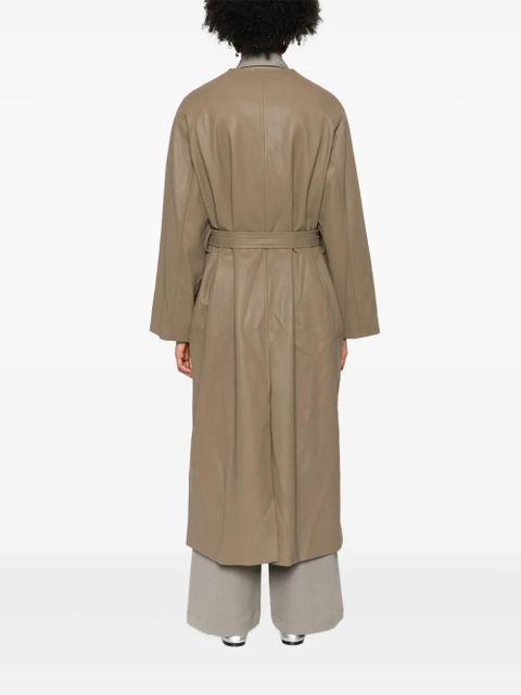 Eleh belted coat - Brown