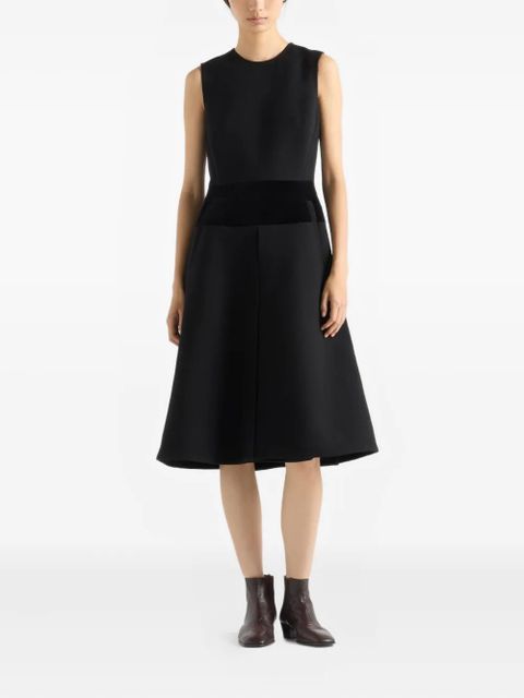 Prada flared welt-pocket midi dress - Black - zdjęcie produktu nr 2