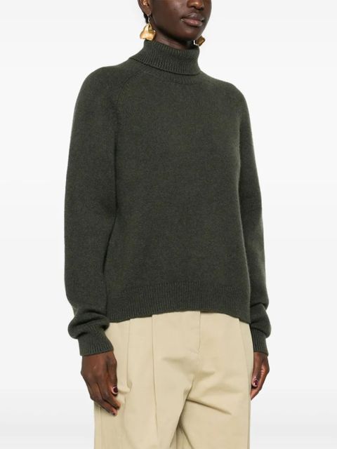 FENDI logo-embroidered sweater - Green