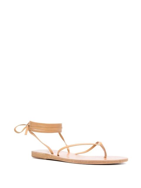 Ancient Greek Sandals leather ankle-tie sandals - Neutrals - zdjęcie produktu nr 2