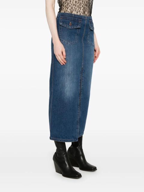 Chloé denim midi skirt - Blue