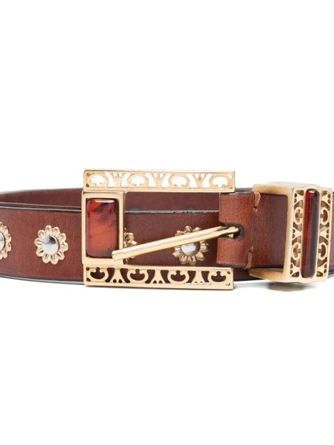Golden Goose embellished buckle belt - Brown - zdjęcie produktu nr 2