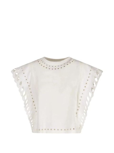 MARANT ÉTOILE Odyle crew-neck top - White - zdjęcie produktu nr 1