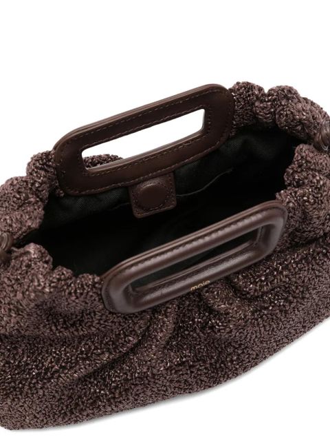Maje top-handle tote bag - Brown