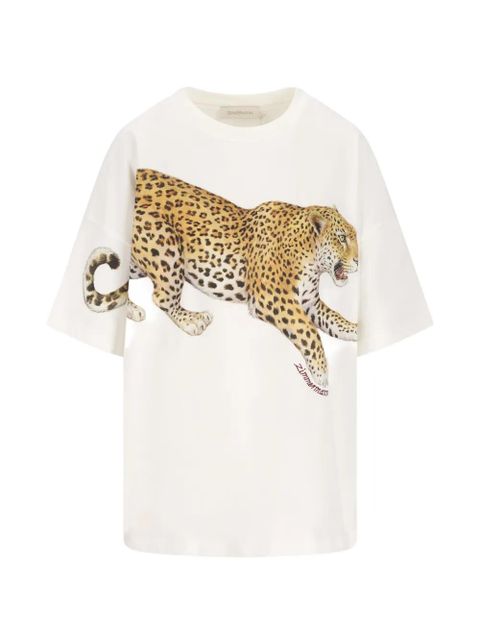 ZIMMERMANN leopard-print T-shirt - White