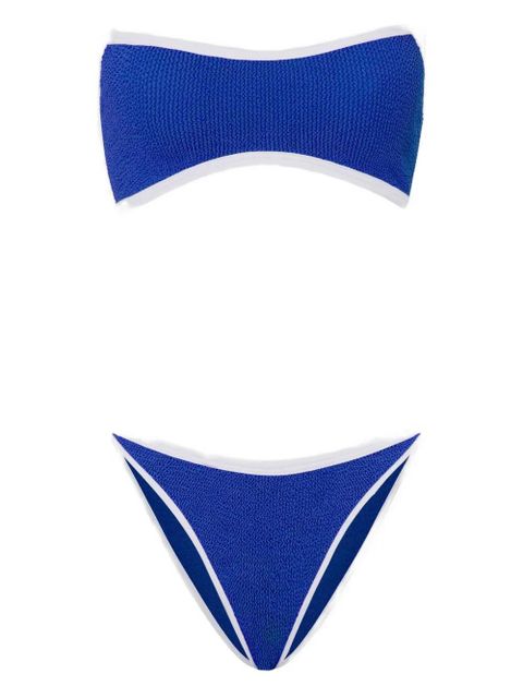 Hunza G Tyler contrast-trim bikini - Blue - zdjęcie produktu nr 1