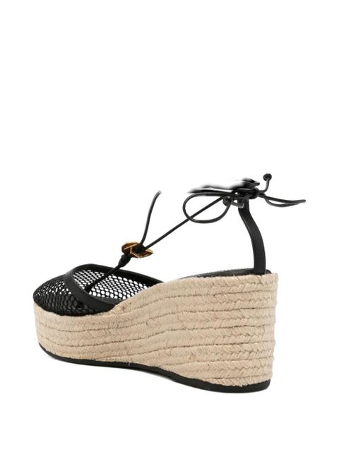 FARM Rio Sea lace-up espadrilles - Black