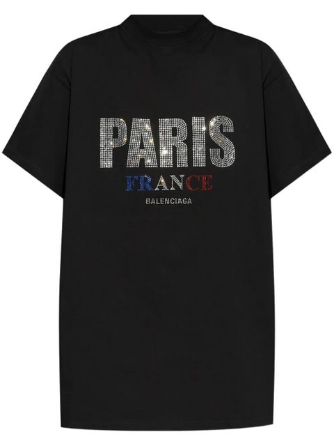 Balenciaga logo-studded T-shirt - Black - zdjęcie produktu nr 1