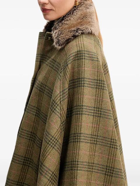 Barbour Llily checked cape - Green