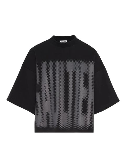 Jean Paul Gaultier halftone-logo print T-shirt - Black - zdjęcie produktu nr 1