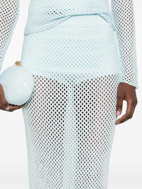 Simkhai elasticated-waistband midi skirt - Blue