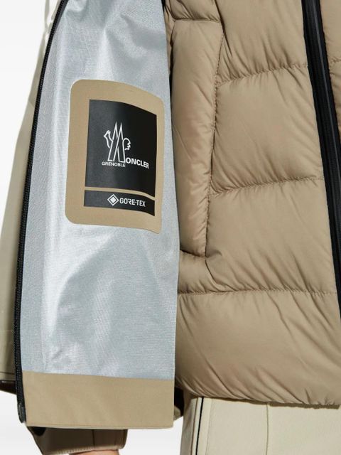 Moncler Grenoble button hooded jacket - Neutrals