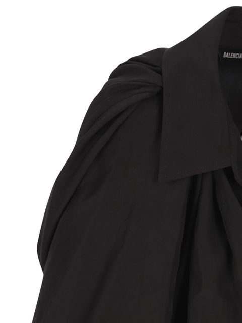 Balenciaga buttoned collared top - Black