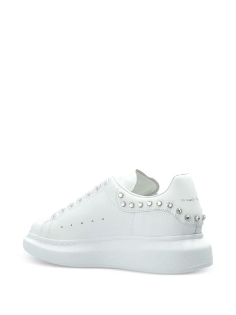 Alexander McQueen Oversized stud-embellished sneakers - White