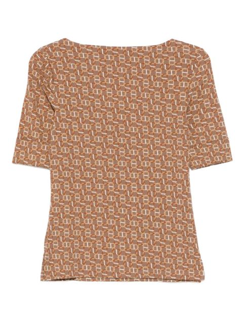 Lauren Ralph Lauren patterned T-shirt - Brown - zdjęcie produktu nr 2