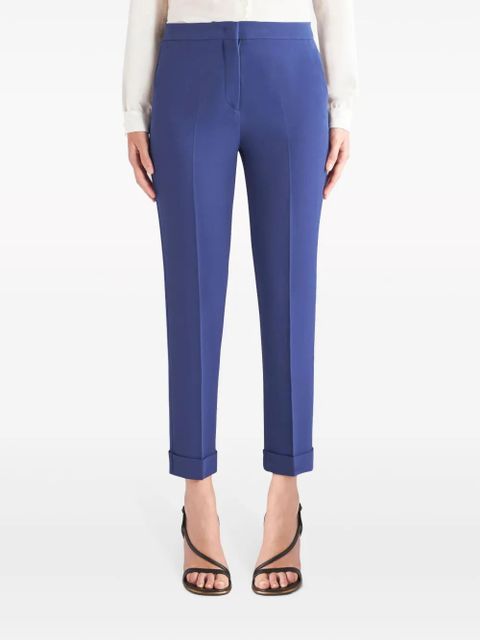 ETRO high-waist cropped trousers - Blue