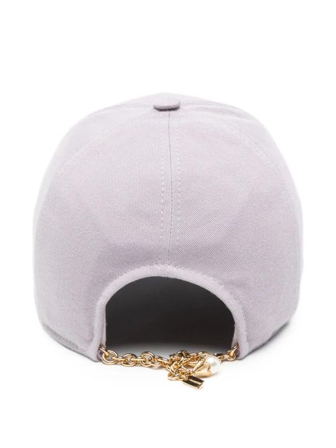 Chloé chain-detail baseball cap - Purple