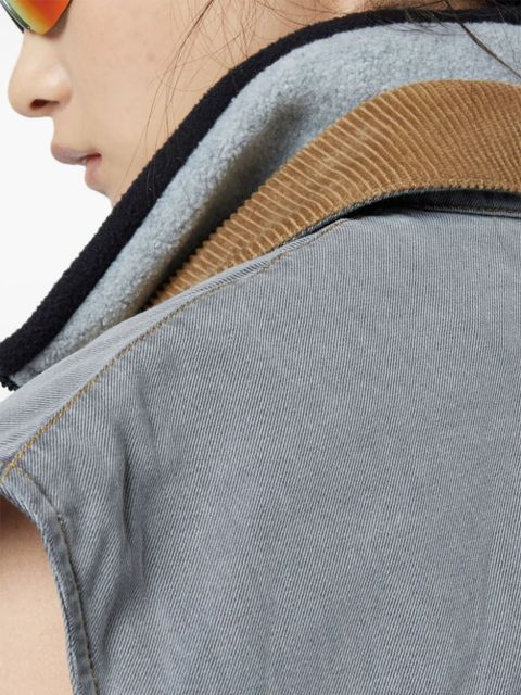 Miu Miu chambray vest - Grey