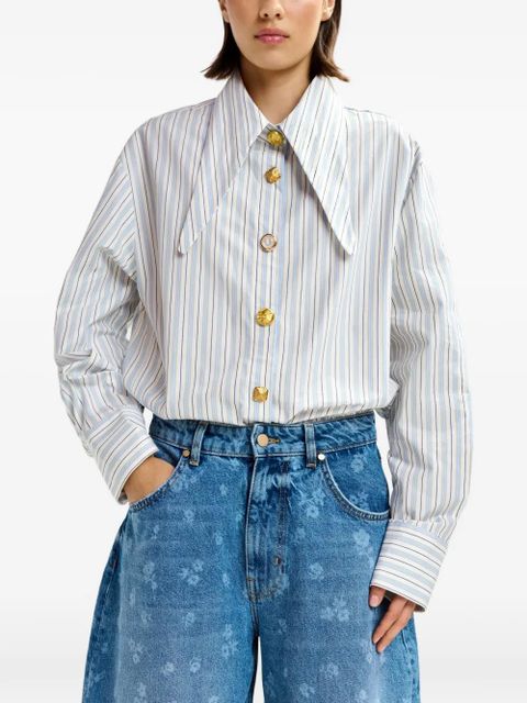 Essentiel Antwerp Jomato striped-pattern button shirt - White