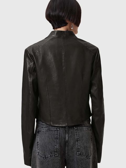 AllSaints kurtka skórzana SADLER - zdjęcie produktu nr 2