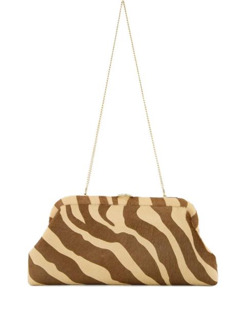 Jimmy Choo mini Skylar shouder-chain clutch bag - Brown - zdjęcie produktu nr 1