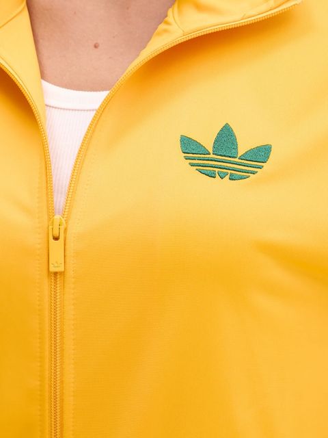 adidas Originals bluza Firebird damska kolor żółty z aplikacją JP2300