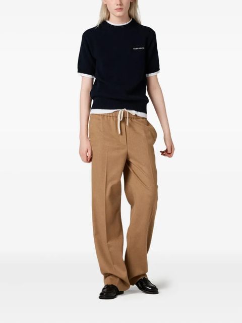 Miu Miu short-sleeve crew-neck T-shirt - Blue - zdjęcie produktu nr 2