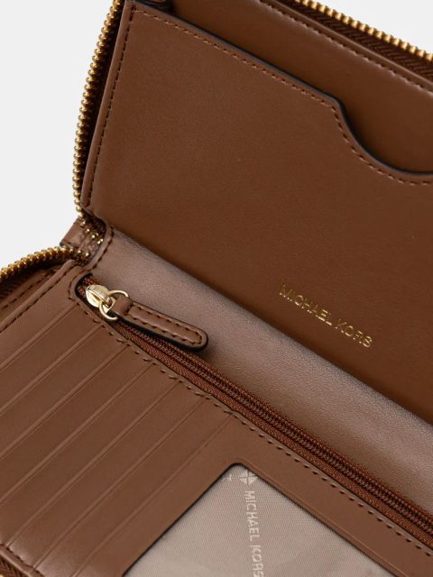 MICHAEL Michael Kors portfel skórzany damski kolor brązowy 32F6GM9E3L