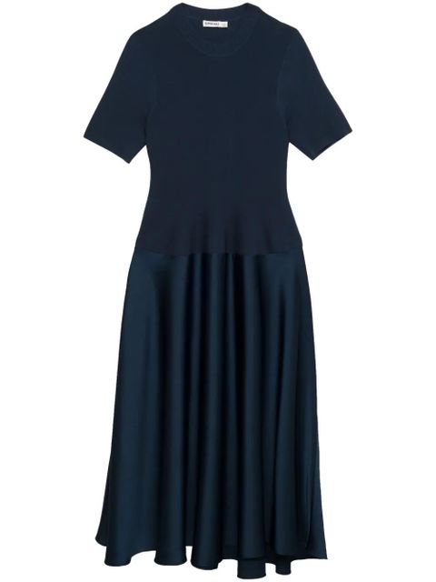 Simkhai Marionne knitted-panel midi dress - Blue - zdjęcie produktu nr 1