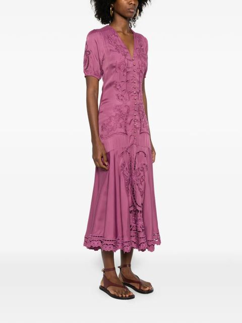 FARM Rio floral button maxi dress - Pink