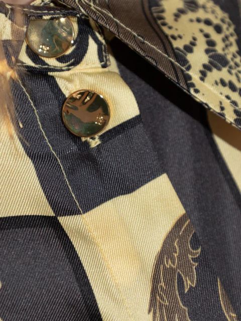 GANNI printed silk shirt - Yellow