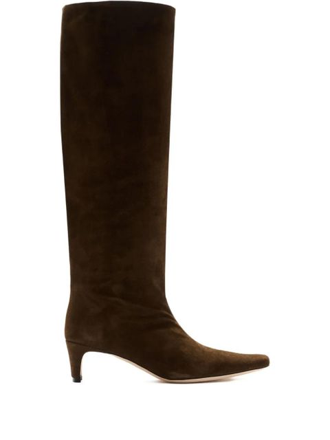STAUD Wally pointed knee high boots - Brown - zdjęcie produktu nr 1