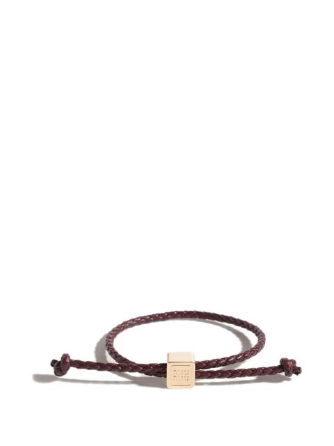 Miu Miu leather bracelet - Gold - zdjęcie produktu nr 1