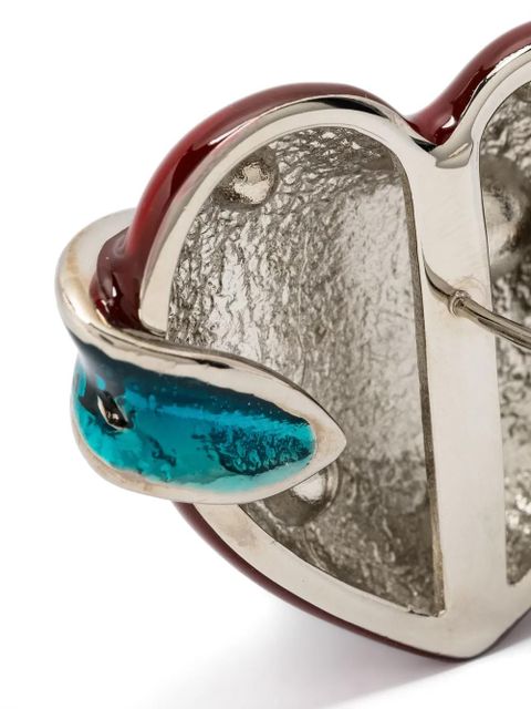 Jean Paul Gaultier The Big Heart earrings - Silver
