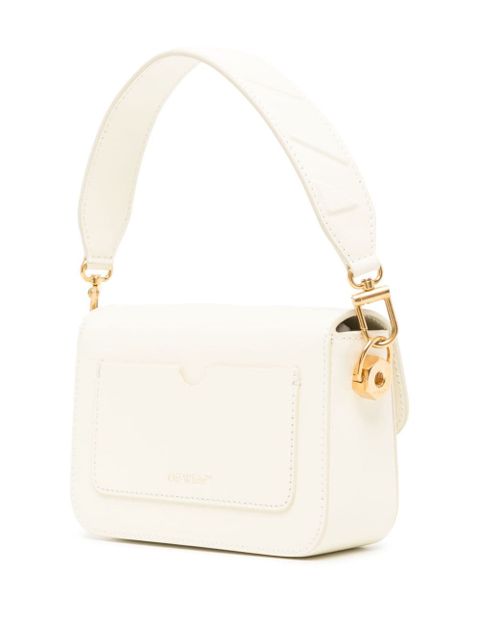 Off-White logo-plaque shoulder bag - Neutrals