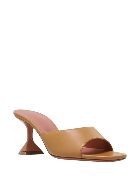 Amina Muaddi Lupita leather sandals - Brown - zdjęcie produktu nr 2