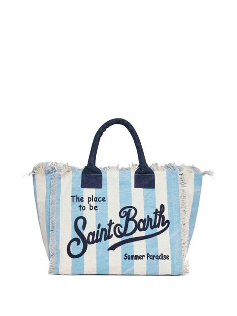 MC2 Saint Barth regular Vanity vertical-stripes tote bag - Blue - zdjęcie produktu nr 2
