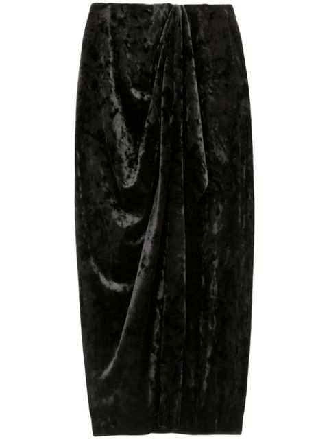 MARANT ÉTOILE Alyssa midi skirt - Black - zdjęcie produktu nr 1
