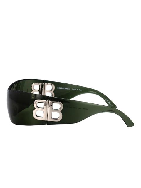 Balenciaga Eyewear logo sunglasses - Green - zdjęcie produktu nr 2