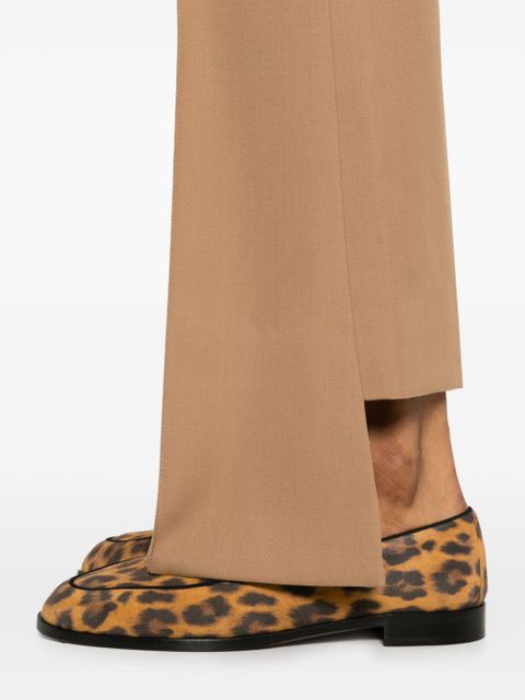 Chloé pintuck bootcut trousers - Brown