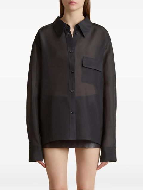 KHAITE Yatty shirt - Black
