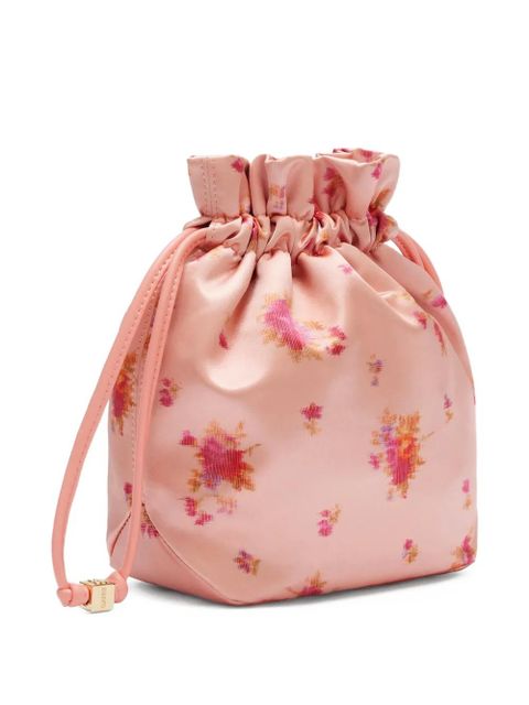 GANNI floral drawstring bucket bag - Pink - zdjęcie produktu nr 2