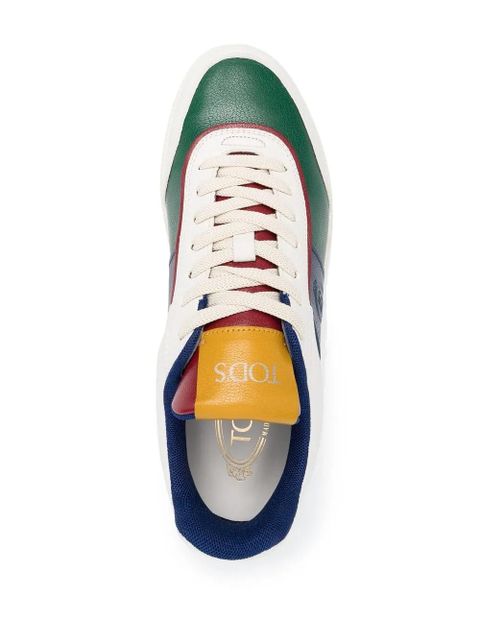 Tod's colour-block low-top sneakers - White