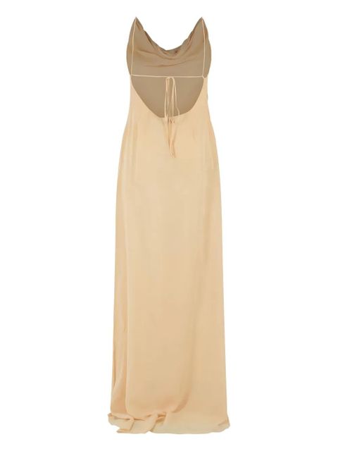 Blumarine cowl-neck maxi dress - Neutrals - zdjęcie produktu nr 2