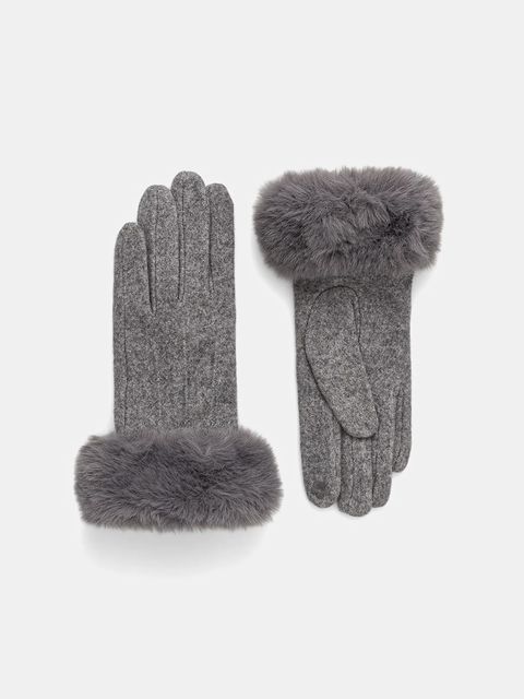 Liu Jo rękawiczki damskie kolor szary 2F5062.T0300 - zdjęcie produktu nr 1
