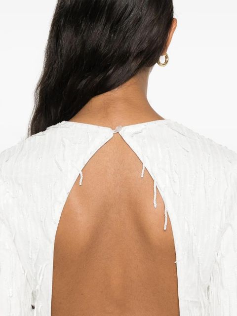 ROTATE BIRGER CHRISTENSEN open-back mini dress - White