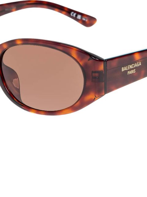 Balenciaga Eyewear oval-frame tortoiseshell sunglasses - Brown - zdjęcie produktu nr 2