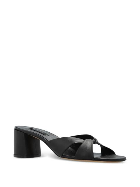 Casadei 70mm leather sandals - Black - zdjęcie produktu nr 2